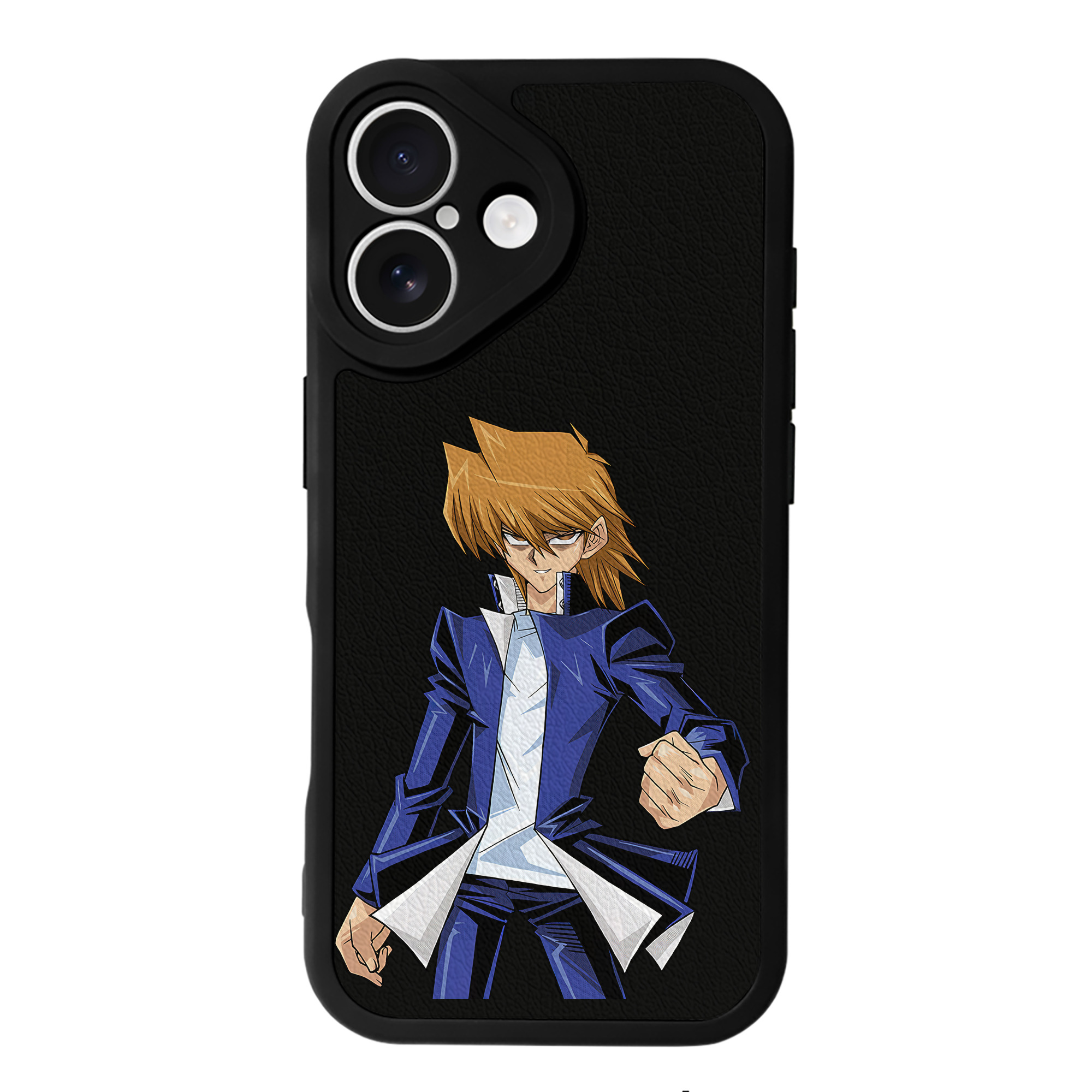 （画像用） 遊☆戯☆王 Yu-Gi-Oh! 【iPhone 16シリーズ対応】シリコンスマホケース（レザー調） 材質：シリコン